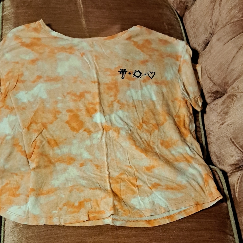 Old Navy Orange Tie-Dye Tee